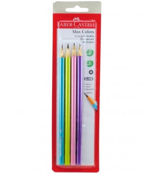 Kit Lápis Grafite Neon c/4 Faber Castell