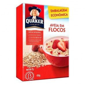 Aveia Flocos Quaker Caixa 450g
