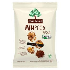 Pipoca Nupoca Orgânica Cacau Mae Terra 35g