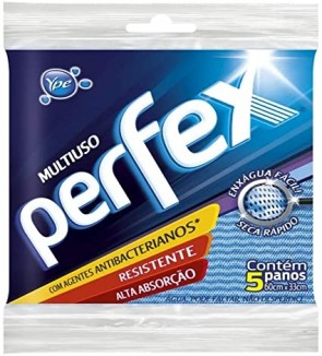 Pano Perfex Azul C/5un 