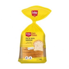 Pão de Forma Tradicional Sem Glúten Schar 200g