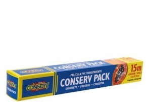 Papel Filme PVC Transparente Conserv Pack 15m x 28cm