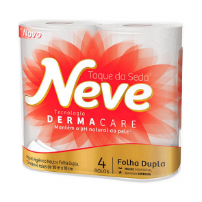 Papel Higienico Neve Folha Dupla C/4 30CM