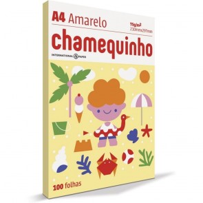 Papel A4 CHAMEX 100 folhas Amarelo