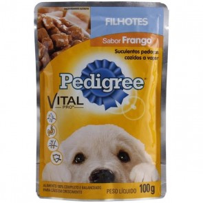 Sachê Pedigree Para Cão Filhote Sabor Frango Ao Molho 100g