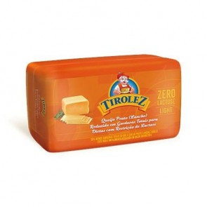 Queijo Prato Lanche Zero Lactose Light Tirolez 350g