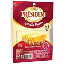 Queijo Prato fatiado President 150g
