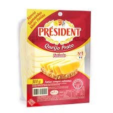 Queijo Prato President Fatiado - 300gr