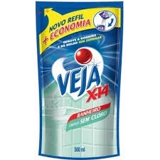 Refil Veja X14 Banheiro sem cloro 400ml