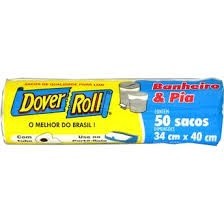 Saco Lixo Dover Banho/Pia c/50