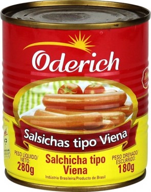 Salsicha Oderich Viena Lata 180g