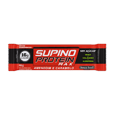  Barra de Proteina Amendoim e Caramelo Supino Protein Max 46g
