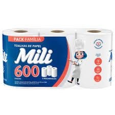 Toalha de Papel Mili - Pack Familia 3 x 200fls