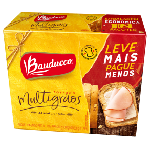 Torrada Multigrãos Bauducco 284g