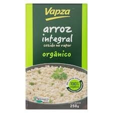 Vapza Arroz Integral Orgânico Cozido no Vapor 250g