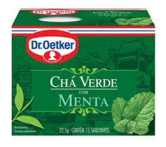 Chá Dr Oetker Verde com Menta 15 Saquinhos