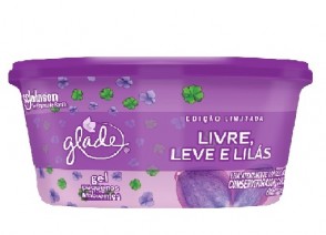 Aromatizante Glade Gel Ambientes Pequenos Livre, Leve e Lilás 70g