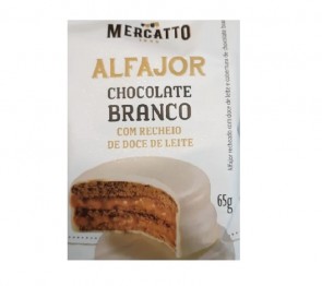 Mercatto Alfajor Chocolate Branco com Doce de Leite 65g